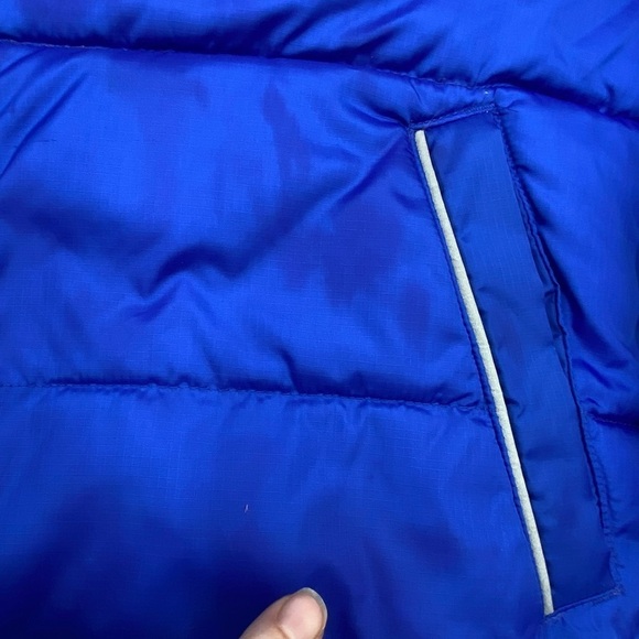 Crewcuts Kids Hooded Puffer Jacket Blue Full Zip Pockets Outerwear Winter 12 - Picture 5 of 11